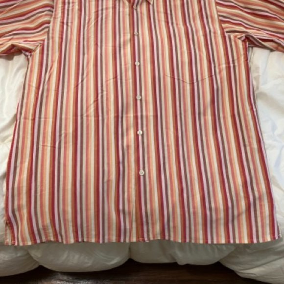 Martin Gordon Red and Pink Hued Stripped Shirt - Picture 6 of 7
